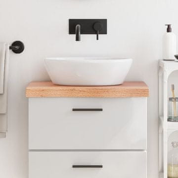 Vidaxl vidaXL Kopalniški pult svetlo rjave barve 60x40x(2-6) cm masiven les