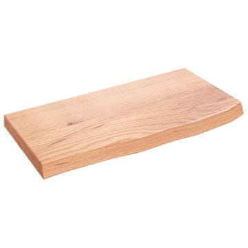 Vidaxl Kopalniški pult svetlo rjav 60x30x(2-4) cm obdelan trden les