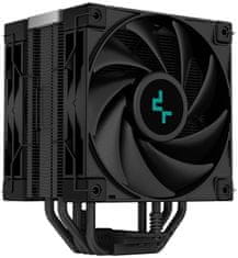 DEEPCOOL hladilnik AK400 Zero Dark Plus / 2x 120mm ventilator / 4x toplotne cevi / PWM / za Intel in AMD / popolnoma črn