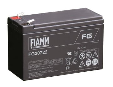 Fiamm Fiammova svinčena baterija FG20722 12V/7,2Ah Faston 6,3