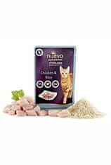 Nuevo mačji žepek Sterilizirano perutninsko meso z rižem 85g