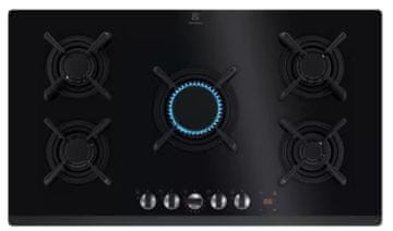 Electrolux KGG953753K 800 Flamelight vgradna plinska kuhalna plošča
