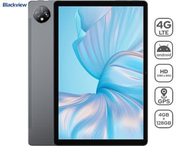 Blackview TAB 80 tablični računalnik, 25,65 cm (10,1), 4G LTE, 4GB/128GB, siv +ovitek