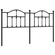Vidaxl Kovinsko posteljno vzglavje črno 180 cm