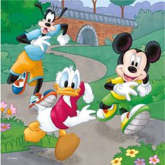 Dino Puzzle Mickey Mouse in prijatelji 3x55 kosov