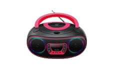 Denver Denver TCL-212BT Radio s CD-jem, FM, ambientalna osvetlitev, roza