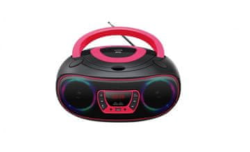 Denver Denver TCL-212BT Radio s CD-jem, FM, ambientalna osvetlitev, roza