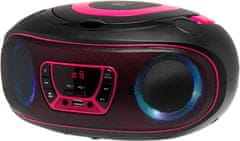 Denver Denver TCL-212BT Radio s CD-jem, FM, ambientalna osvetlitev, roza
