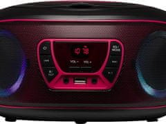 Denver Denver TCL-212BT Radio s CD-jem, FM, ambientalna osvetlitev, roza