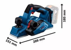 BOSCH Professional akumulatorski skobeljnik GHO 185-LI Solo (06015B5021)