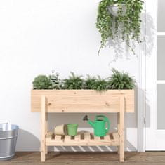 Vidaxl Visoka greda 101x30x69 cm trdna borovina