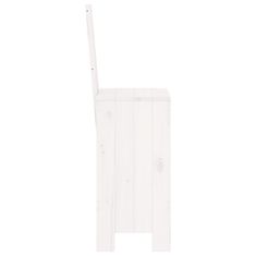 Vidaxl vidaXL Barski stoli, komplet 2 kosov, beli, 40x42x120 cm, masiven borov les