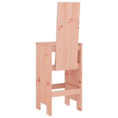 Vidaxl Barski stolček 2 kosa 40x42x120 cm trdna douglas jelka