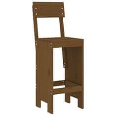Vidaxl vidaXL Barski stoli, komplet 2 kosov, medeno rjavi, 40x48,5x115,5 cm, bor
