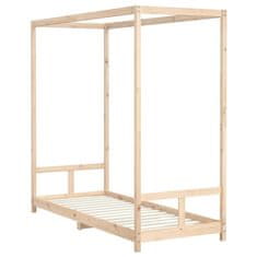 Vidaxl Otroški posteljni okvir 80x200 cm trdna borovina