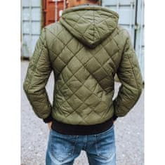 Dstreet Moška jesenska jakna s kapuco zelena FALL tx2600z XL
