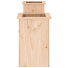 Vidaxl Klop z visoko gredo 184,5x39,5x56,5 cm trdna borovina