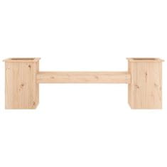 Vidaxl Klop z visoko gredo 184,5x39,5x56,5 cm trdna borovina