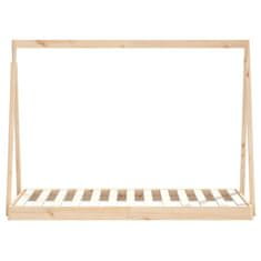 Vidaxl Otroški posteljni okvir 80x160 cm trdna borovina