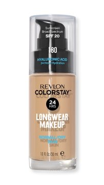 Colorstay 24H dolgoobstojni tekoči puder št. 180 peščeno bež za normalno do suho kožo 30 ml