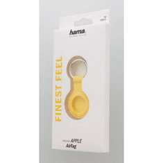 Hama Finest Feel, zaščita za Apple AirTag, silikonska, rumena