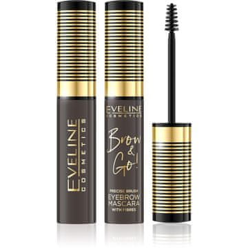 Eveline Eveline Brow & Go maskara za oblikovanje obrvi št. 02 temna 6 ml