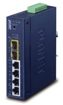 Planet IGS-4215-4T2S industrijsko stikalo L2, 4x1Gb, 2x 1Gb SFP, dvojno 9-48VDC, -40~75°C, IP30