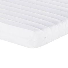 Vidaxl Vzmetnica iz pene bela 160x200 cm 7-conska trdota 20 ILD