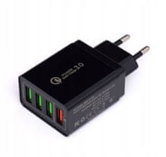 Kraft&Dele 4x USB 3.0 hitri polnilec 220V z LED 3.1A