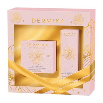 shumee Darilni set Dermika Luxury Placenta 50+ (dnevna in nočna krema 50 ml + serum za oči 30 ml)