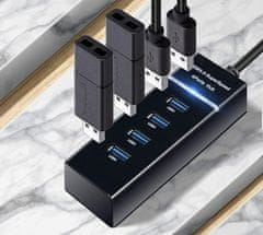 Izoksis 4 vratni USB 3.0 razdelilnik priklopna postaja razdelilec + adapter