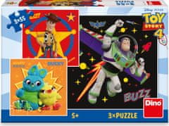 Dino Sestavljanka Toy Story 4 / 3x55 kosov