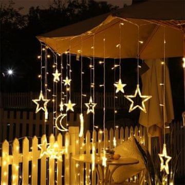 HOME & MARKER® Dekorativne luči, Zunanje luči, Luči v obliki zvezd in lun, Praznična dekoracija | STARRYSKY