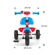MILLY MALLY Otroški tricikel Boby TURBO Cool Red