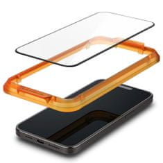 Spigen Glas.Tr Full Cover 2x zaščitno steklo za iPhone 15, črna