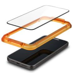 Spigen Glas.Tr Full Cover 2x zaščitno steklo za iPhone 15 Pro Max, črna