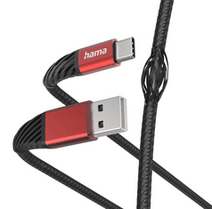 Hama Extreme polnilni kabel, USB-A, USB-C, 1,5 m, najlon (00201540)