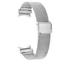 4wrist Milanski pašček s klasično zaponko za Samsung Galaxy Watch 6/5/4 - srebrn