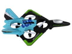 Lean-toys Letalo Fighter R/C, modro