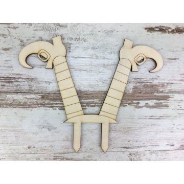 Rayher.	 Leseni dekor, palčkove hlače, 15cm