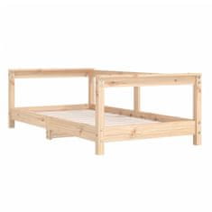 Vidaxl Otroški posteljni okvir 70x140 cm trdna borovina