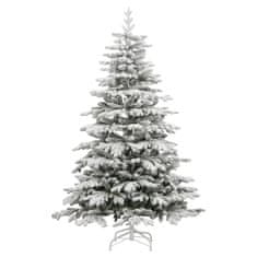 Vidaxl Umetna novoletna jelka s snegom 210 cm