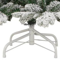 Vidaxl Umetna novoletna jelka s snegom 210 cm
