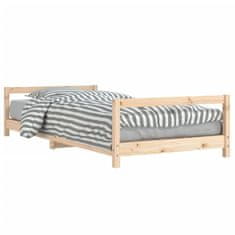 Vidaxl Otroški posteljni okvir 90x190 cm trdna borovina