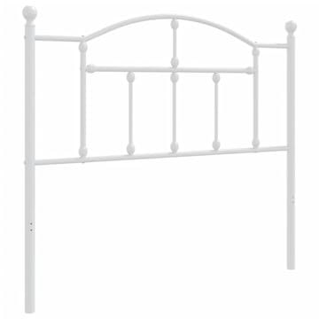 Vidaxl Kovinsko nadomestno vzglavje belo 100 cm