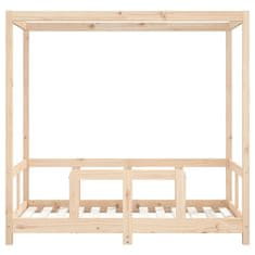 Vidaxl Otroški posteljni okvir 70x140 cm trdna borovina