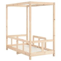 Vidaxl Otroški posteljni okvir 70x140 cm trdna borovina