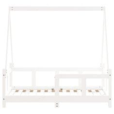 Vidaxl vidaXL Otroški posteljni okvir bel 70x140 cm borov les