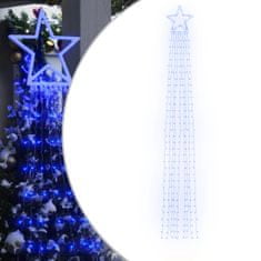 Greatstore Lučke za novoletno jelko 320 LED diod modre 375 cm