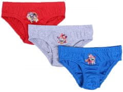 Disney 3x Rdeče-sivo-modre fantovske spodnjice TOY STORY Disney 4-5 lat 110 cm
